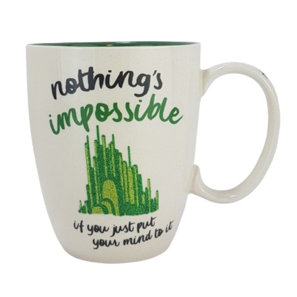 Vintage Statement Mug Teacup WIZARD OF OZ Nothing is Impossible Dare to Dream - Picture 16 of 16